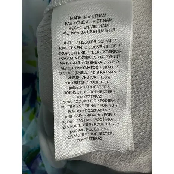 Lauren Ralph Lauren Womens Dress rap flutter sleeve floral chiffon plus size - Picture 7 of 11